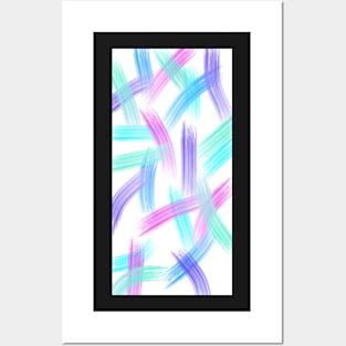 Abstract paint strokes Posters and Art